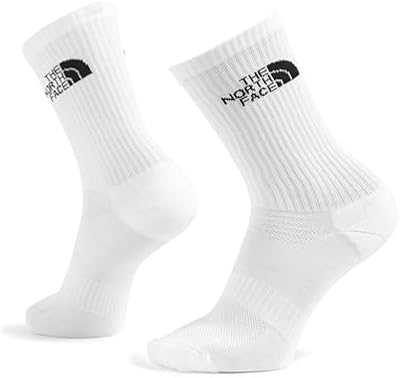 Multi Sport Unissex Cush Crew Sock 3P Meias Tnf Branco M