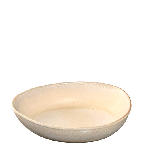 Leonardo Noli 054645 - Set di 6 ciotole in ceramica, lavabili in lavastoviglie, colore beige opaco, 850 ml, colore: Beige opaco
