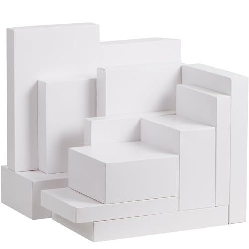 JOYIN 12PCS Christmas White Gift Boxes with Lids for Presents, 4