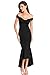 Astylish Womens Evening Dress Off Shoulder Flouncing Mermaid Formal Prom Gowns Large Black
