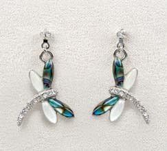 A. T. Storrs Wild Pearle Dragonfly Dance Earrings