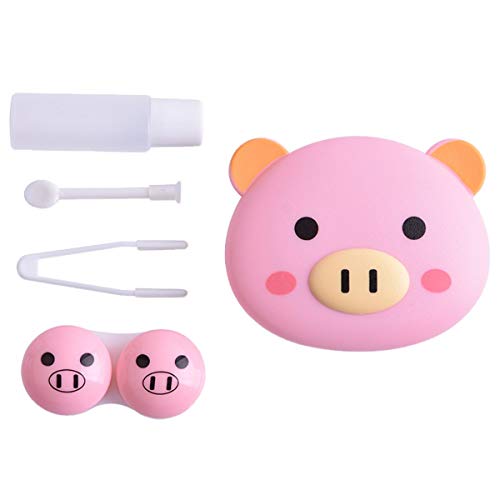 BONAMART Â® Cute Travel Contact Lens Case Kit Holder Mirror Box