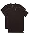 Calvin Klein Men's Undershirts Cotton Stretch 2 Pack Crew Neck Tshirts, Black, Small