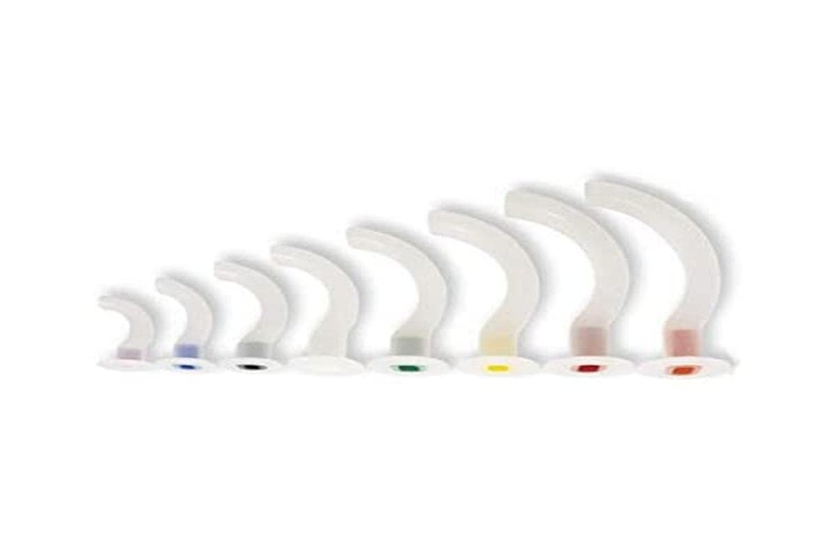 GIMA 34435 Guedel Airway, Sterile, Adult, 80 mm, Green (Pack of 10)