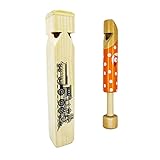 Fartime 2PCS—Wooden Train Whistle and Wooden