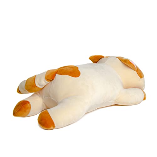 23.5 Inch Soft Stuffed Cat Plush - Brown Kitty Pillow For Office, Bed, Comfort Sleeping Companion