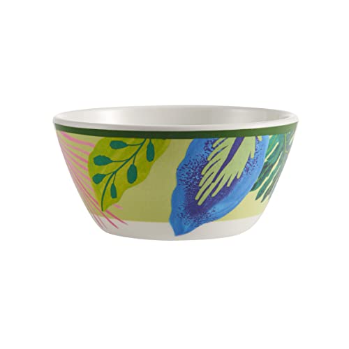 Fitz & Floyd Flamingo Fling Melamine Outdoor 12 Piece Dinnerware Set, Service...
