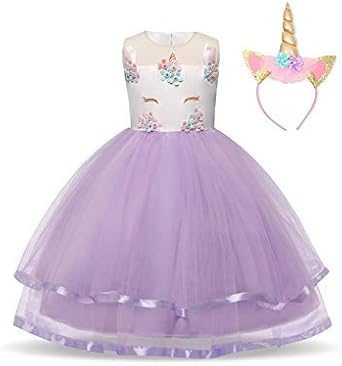 Zhenlanshangmao Fille Licorne Cosplay Robe Sleeping Tulle