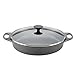 Rachael Ray Qt Cast Iron Braiser, 3.5 Quart, Gray Shimmer