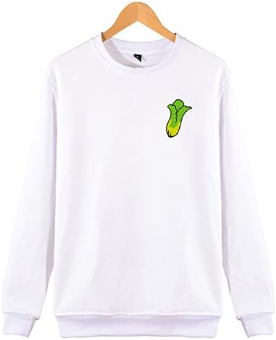 Pakchoi Embroidery Crew Sweatshirt For Men Lightweight Casual Shirts