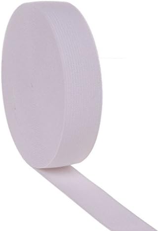 Ninepeak 3/4 Inch Wide Knit Heavy Stretch High Elasticity Elastic Band 10 Yards (White)