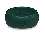 QALO Men's Functional Silicone Ring, Forest Green, Size 10