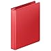 Wilson Jones 1 Inch 3 Ring Binder, Heavy Duty D-Ring View Binder, Extra Durable Hinge, Red (W385-14-1797PP)