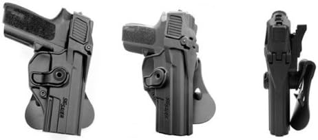 Hand Gun Level-3 Retention Holster Case for Sig Sauer - Zig (sig saur, sig suaer, sig saurer, sig saure) SP2022/SP2009 Black IMI RSR Defence Gun / Hand Gun Holster Case