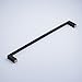 Beelee 23.6 inch Bath Towel Bar Single Towel Rail Wall Mounted, Black Painting, BA8501B