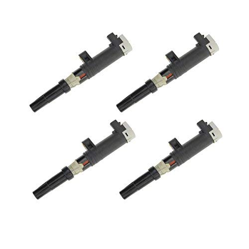 Frankberg 4x Ignition coil Ignition module Compatible with Clio II Clio III Duster Logan Sandero Kubistar Primastar Vivaro Kangoo Laguna Megane Modus Twingo II Replace# 7700875000 7700107177