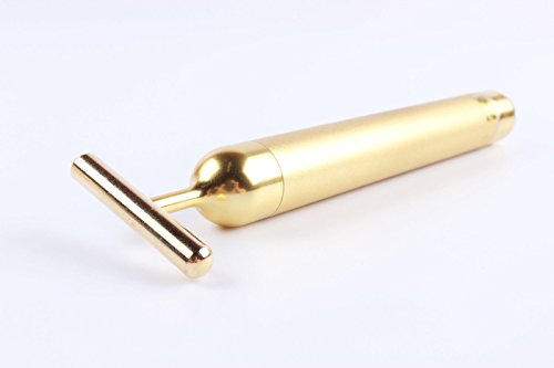 AnHua Waterproof Beauty Bar 24K Golden Anti-Aging PULSE SKIN CARE Gold Facial Roller Massage - Thumbnail 4