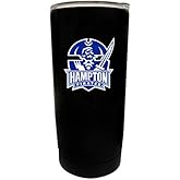 Hampton University Black Insulated Stainless Steel Tumbler Glossy brushed finish Officially Licensed Collegiate Product