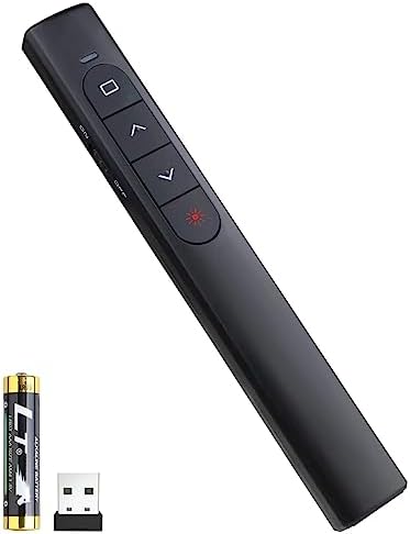 Apple Clicker Remote UBUYONE Wireless Presenter Remote, Presentation Clicker with Hyperlink ...