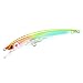 Yo-Zuri Crystal 3D Minnow Floating Lure, Orange Yellow, 4-3/8-Inch
