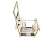 Woopets Bird Playground,Bird Stand,Bird Platform,Feeder Cups Set Birdcage Wooden Rack Parrot Habitat Play Gym Playground Accessories Activity Center for Cone, Parakeet, Parrot, Parrot, Birdthumb 3