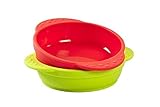Kinderville Little Bites Bowls (Set of 2, Red / Green)