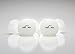 Ice Ball Silicone Mold 2.5 Inch Jumbo Sphere Mark René Set of 2 White