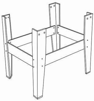 Playcraft Sport Long Legs Set for Table Top 40" Air Hockey Table