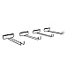 Wallniture Chiraz Stemware Wine Glass Rack Wall Mountable Wrought Iron Black 11 Inch Set of 4
