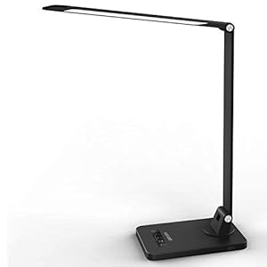 Bureaulamp LED MEIKEE Tafellamp 5 Kleur Modi 7 Helderheid Niveaus Tafellamp Oogbescherming Draaiarm Nachtlampje Touch…