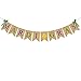 Rainlemon Jute Burlap Mardi Gras Banner March Party Mantel Fireplace Garland Decoration Supply