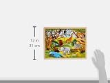 Goki Frame Jigsaw Puzzle Africa 48 Pieces Wood Green Childrens Educational Toy view 2