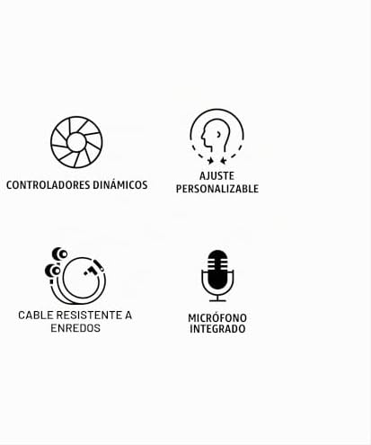 Auscultadores com fios em modo USB-C: Microfone incorporado, ajuste personalizável, cabo à prova de emaranhados e drivers dinâmicos | Assistente de Voz | Ligação USB