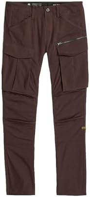 Rovic Zip 3D Regular Tapered Pants, Pantaloni, Uomo, Marrone (Chocolate Plum D02190-5126-G692), 26W / 32L