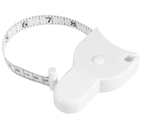 Gallity Retractable Tape Measure for Body Measuring Tape for Body, 80'' 205cm Waist Body Tape Measure with Push Button, Measuring Waist and Arms