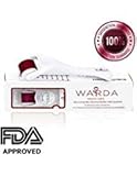 Premium Derma Roller For Face By WARDA Skincare | 540 Titanium 0.25mm Microneedle Roller | UV/Gamma Sterilized | Microdermabrasion for Acne Scars, Stretch Marks, Collagen Boost & Wrinkles