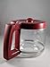 Compatible with Kenmore 100.40707310 Coffee Maker Carafe (OEM) (Red Color Handle & Lid)