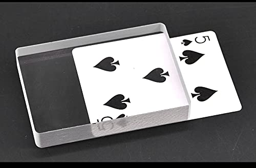 Card magic - Omni Deck Glass Card Magic Tricks Poker Props Deck Ice Bound Card for Party Magic Performace Close-Up Magic Show Trick Props