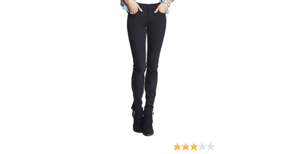 Amazon.com: Express Jeans pitillo negro de talle medio, 00R : Ropa, Zapatos  y Joyería