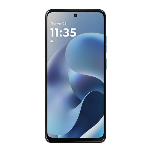 Smartphone Motorola Moto G17 4G - 128GB 12GB (4GB RAM + 8GB RAM Boost) camera 50MP Sony Lytia 600, tela FHD+ 60hz, bateria 5200 mAh - Azul Claro