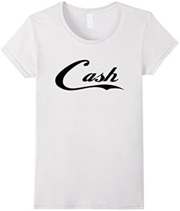 Womens Cash Money Rap Music Baller T-shirt Large White