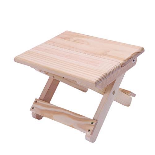 ZHUSHI. Tragbarer Strandkorb Einfacher Holzklapphocker Gartenmöbel Angelstühle Moderner Kleiner Hocker Campingstuhl