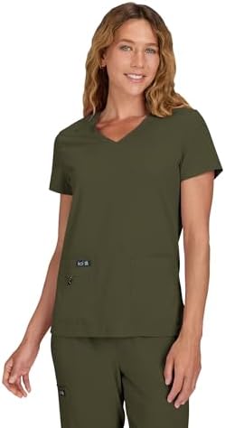 Amazon.com: KOI Basics Women's 4 Pocket Katie Mock Wrap Scrub Top