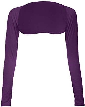 MITIY Muslim Clothes Bolero Shrug Womens Long Sleeved Bolero-Style Arm Sleeves - Hijab Accessorie Purple