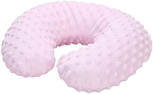 Travel Pillow Child Inflatable Neck Cushion Baby Soft U Shape Car Headrest Ergonomic Comfortable Neck Pillow Travel Foldable Pillow Travel Memory Shape for Auto Airplane TGV Train (Pink)