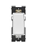 Leviton RE153-WW Renu Switch for 3-Way Applications, 15A-120/277VAC, White on White