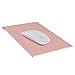 Qcute Mouse Pad, Gaming Aluminum Mouse Pad 9.45 X 7.87 Inch W Non-Slip Rubber Base & Micro Sand Blasting Aluminum Surface for Fast and Accurate Control (Large, Rose Gold)