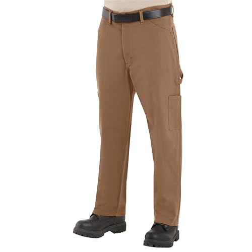 Bulwark Men's Midweight FR Dungaree Brown Duck 30W x 32L