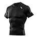 DRSKIN] Compression Tight Short Sleeve Shirt Base Layer Men Women (M, SBBN55)