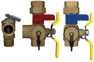 Webstone 44443WPR3 IPS LF ISO W/30 PSI PRV 3/4 E2 EXP Tankless Water Heater Service Valves 4444W Series
